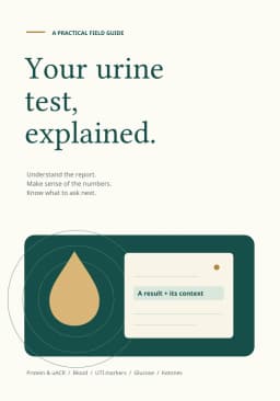 Your urine test, explained. Book cover